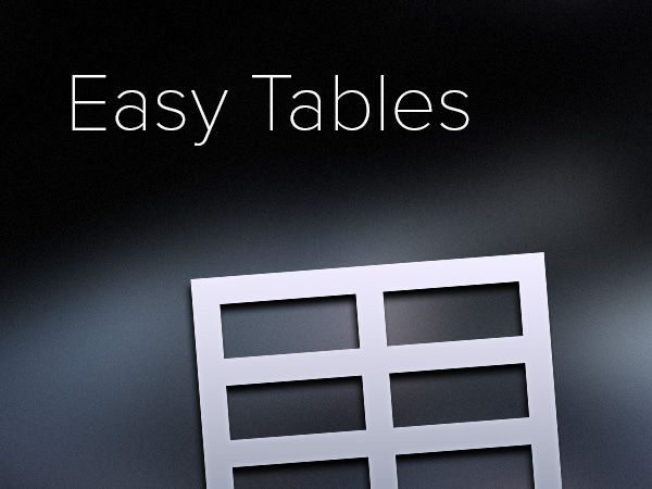 Easy Tables